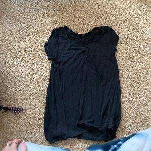 Old Navy Black Cross Front Shirt